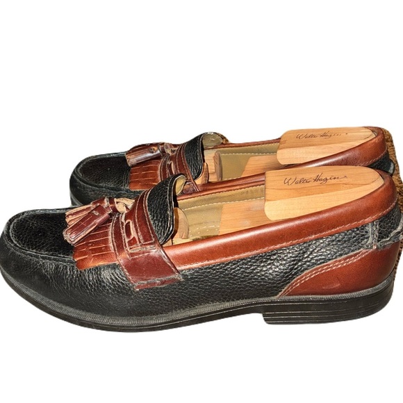 Dockers kiltey leather tassel loafer men’s 9.5W Black and Brown Slip on - Picture 2 of 6